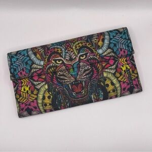 Ay Guey wallet. Silky feel colorful jaguar design.